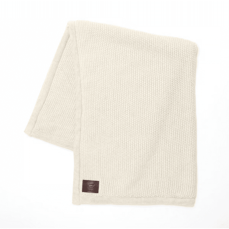 Плетено Поларено Бебешко Одеяло 80х100 См. Linen The Little Green Sheep