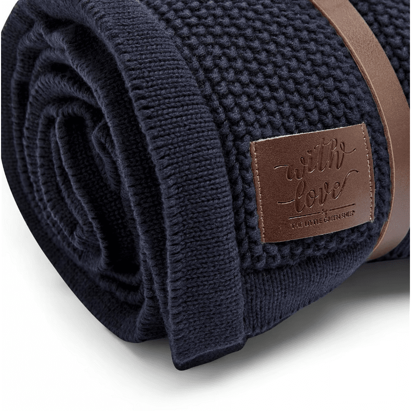 Плетено Поларено Бебешко Одеяло 80х100 См. Midnight The Little Green Sheep