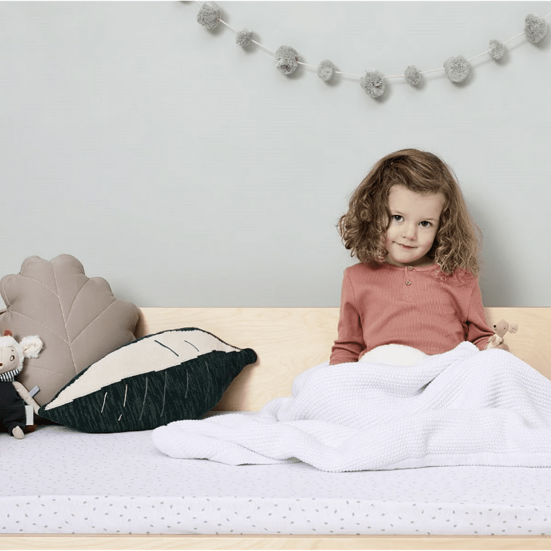 Плетено Поларено Бебешко Одеяло 80х100 См. White The Little Green Sheep