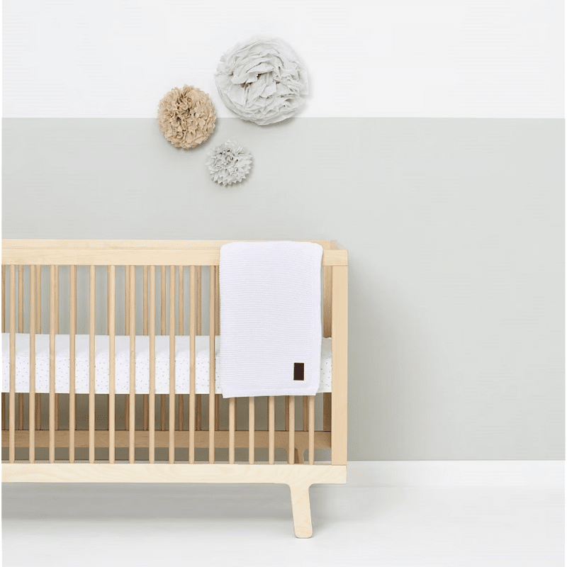 Плетено Поларено Бебешко Одеяло 80х100 См. White The Little Green Sheep