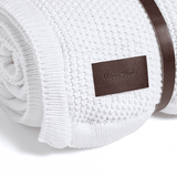 Плетено Поларено Бебешко Одеяло 80х100 См. White The Little Green Sheep