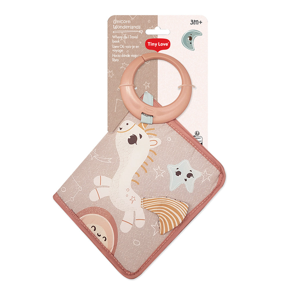 Мека Книжка Where Do I Travel Book Unicorn Wonderlands, 3м+ Tiny Love
