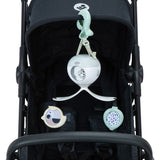 Музикална Играчка За Количка И Игра По Корем 2 In 1 Tummy Time Black&white Decor, 0м+ Tiny Love