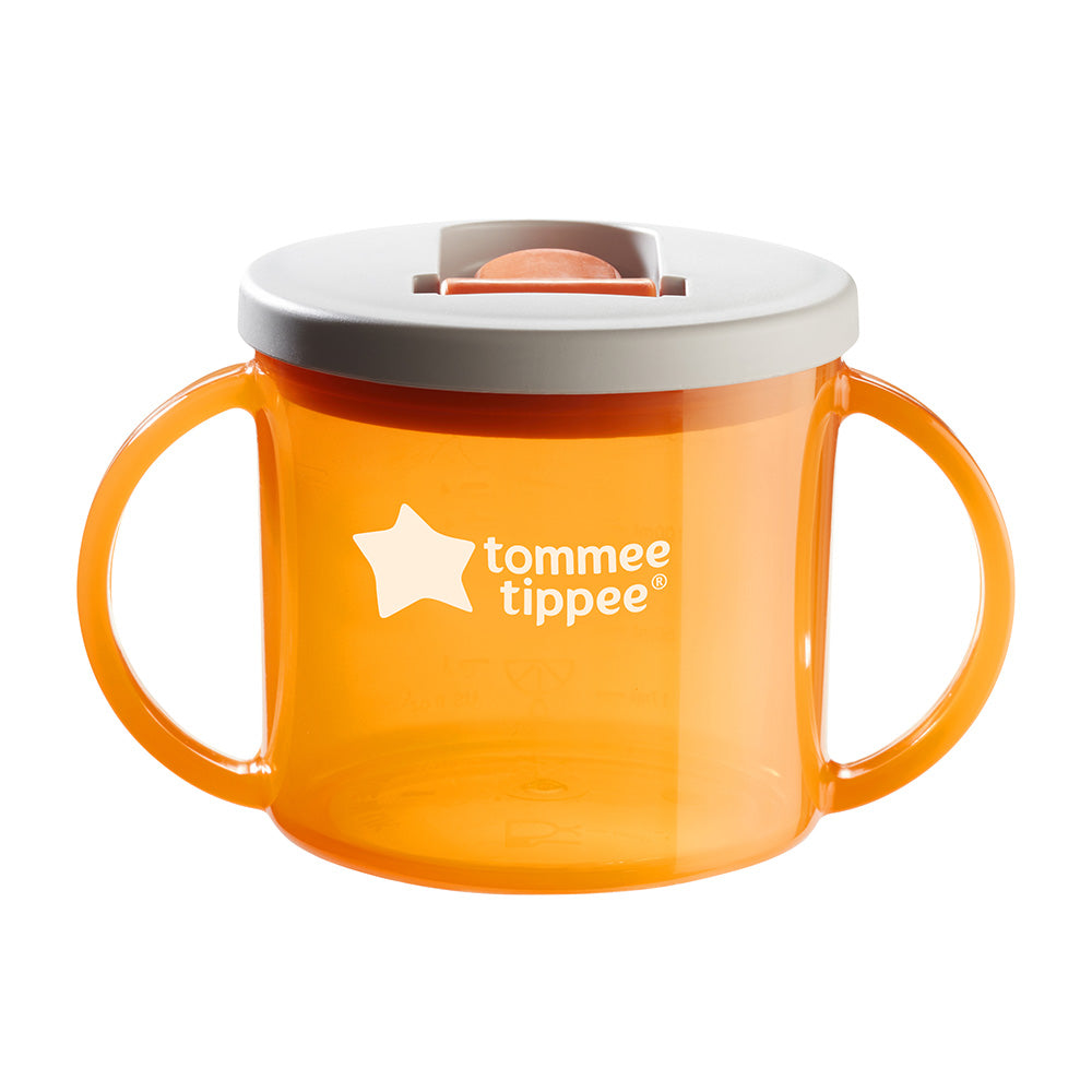 Чаша С Дръжки First Cup 4м+, Оранжева Tommee Tippee