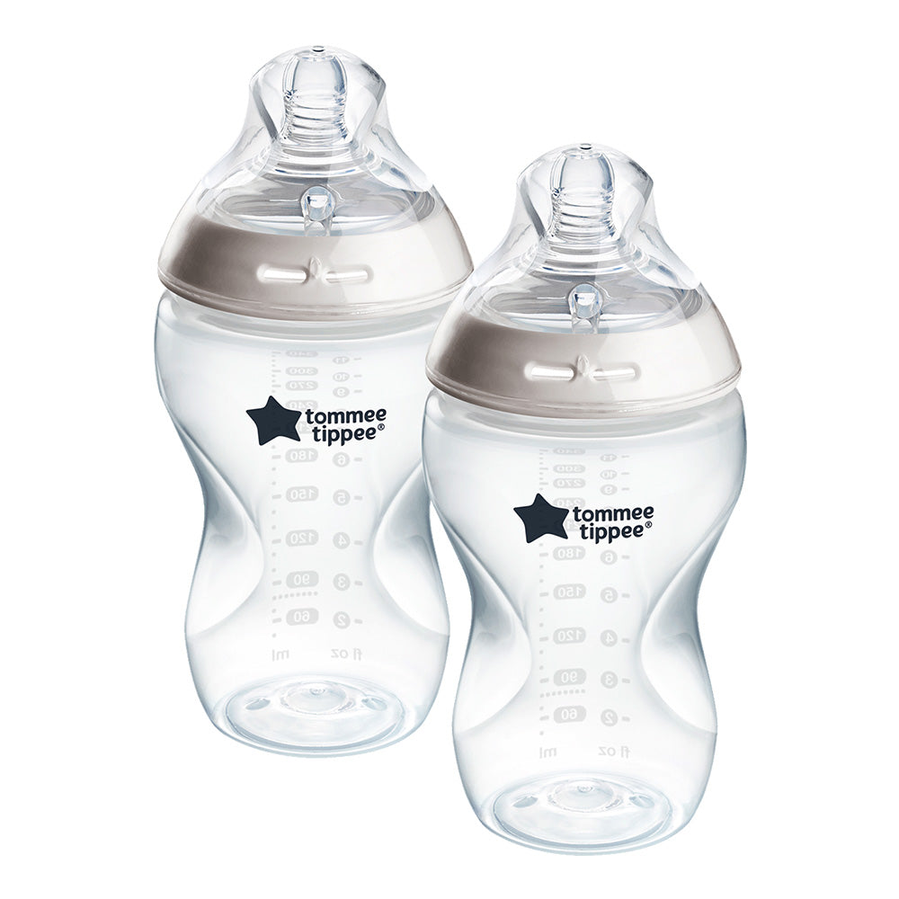 Шише За Хранене Natural Start Самостерилизиращо, 340 Мл, 3м+, 2 Бр. Оп. Tommee Tippee