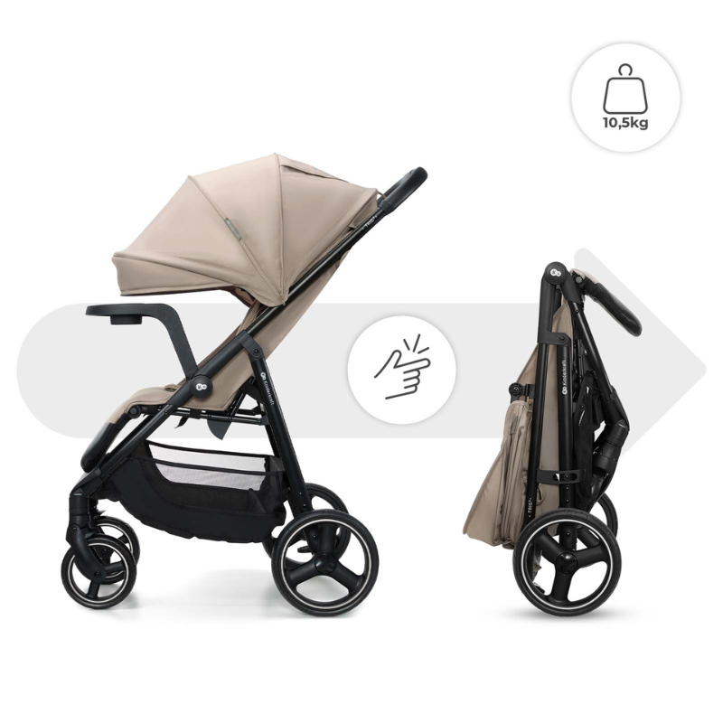 Trig 3 Бебешка Количка С Табла Stone Beige Kinderkraft