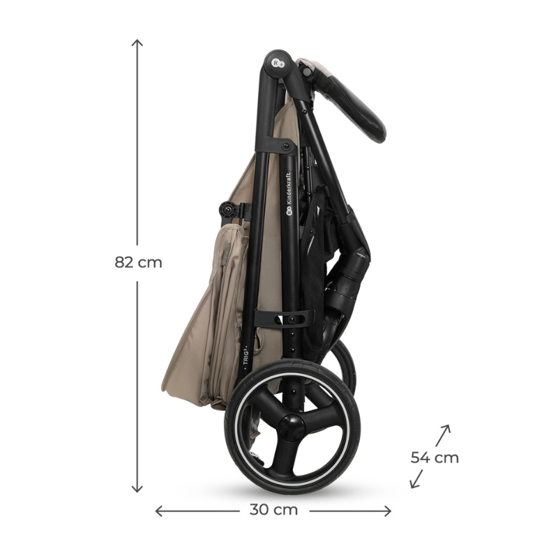 Trig 3 Бебешка Количка С Табла Stone Beige Kinderkraft