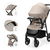 Trig 3 Бебешка Количка С Табла Stone Beige Kinderkraft