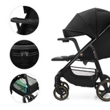 Trig 3 Бебешка Количка С Табла Onyx Black Kinderkraft
