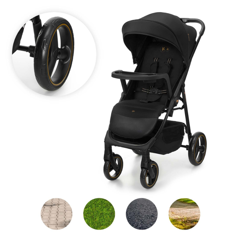 Trig 3 Бебешка Количка С Табла Onyx Black Kinderkraft