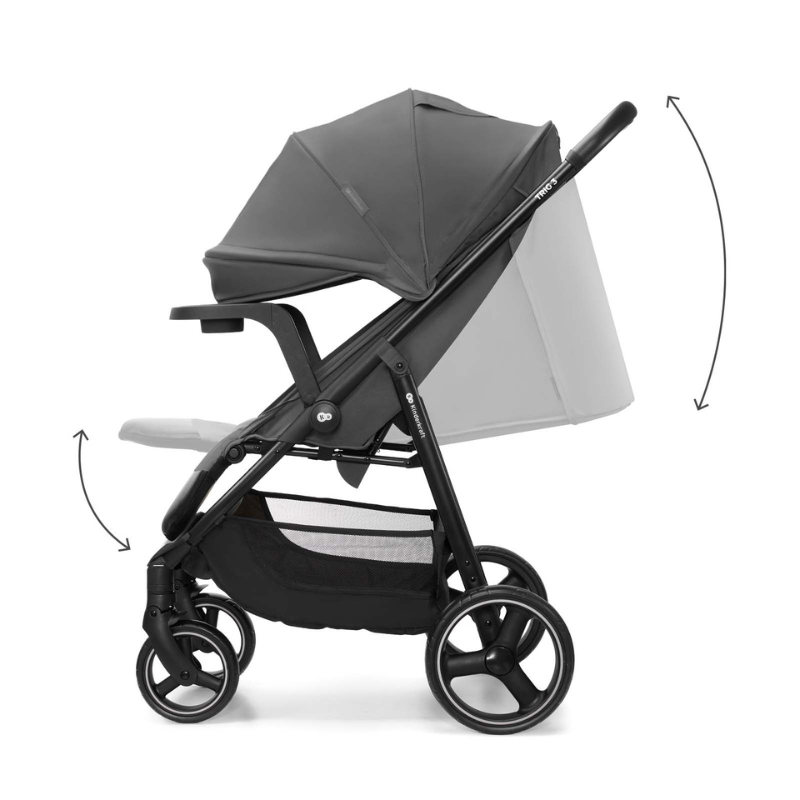 Trig 3 Бебешка Количка С Табла Granite Grey Kinderkraft