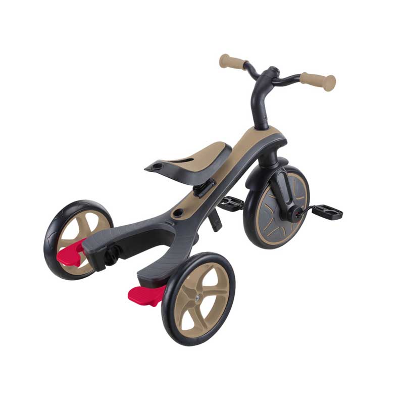 Tricicletă Globber Explorer 4 în 1 cu copertină bej