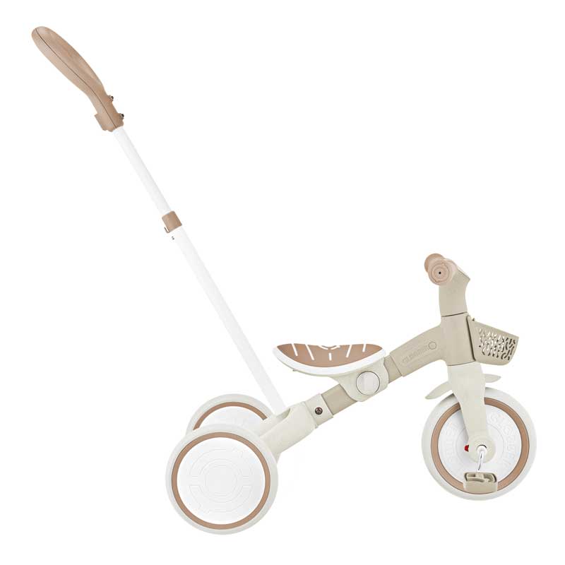 Триколка С Родителски Контрол 3 В 1 Learning Trike Plus Ecologic, Бежова Globber