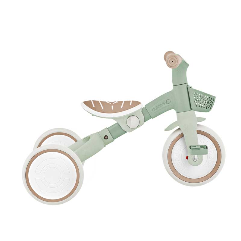 Триколка С Родителски Контрол 3 В 1 Learning Trike Plus Ecologic, Мента Globber