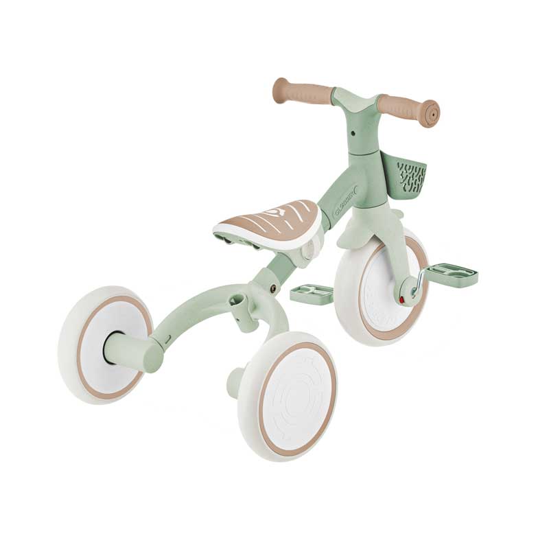 Триколка С Родителски Контрол 3 В 1 Learning Trike Plus Ecologic, Мента Globber