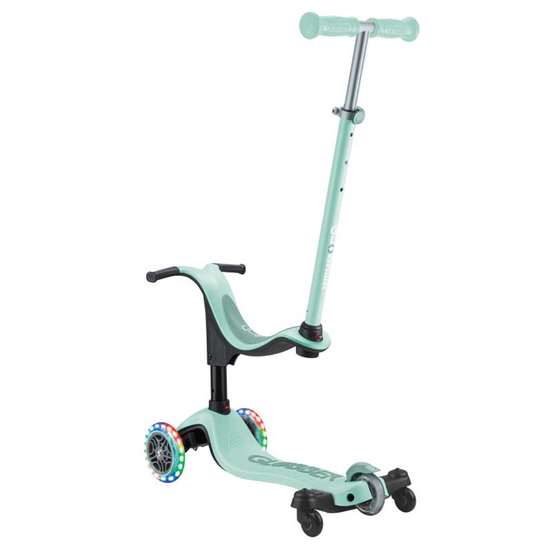 Тротинетка 4 В 1 Globber Go Up Sporty Lights 360° - Ментова