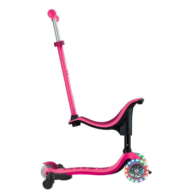 Тротинетка 4 В 1 Globber Go Up Sporty Lights 360° - Розова