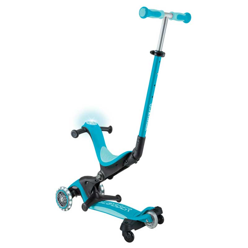 Тротинетка 5 В 1 Globber Go Up Deluxe Lights 360° - Аква