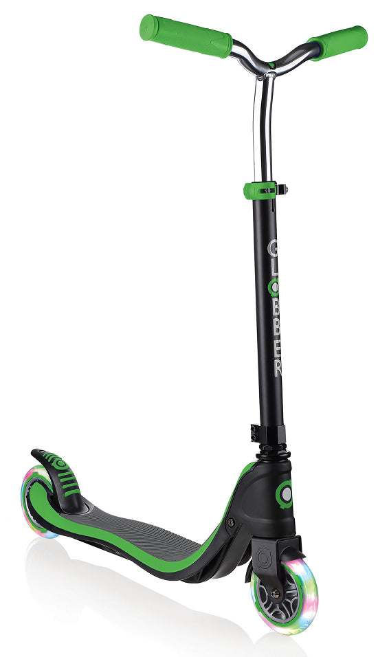 Тротинетка Flow 125 Light С Нова T-Образна Кормилна Рамка - Зелена - Тротинетки - Globber - BebeMama