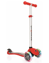 Тротинетка Primo Fantasy Light Със Светещи Гуми - Червена Състезателна Щампа - Тротинетки - Globber - BebeMama
