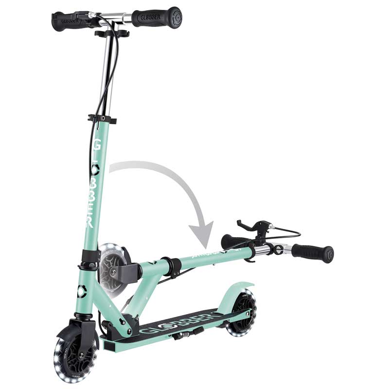 Тротинетка С Ръчна Спирачка Flow Element Junior Lights, Ментова Globber