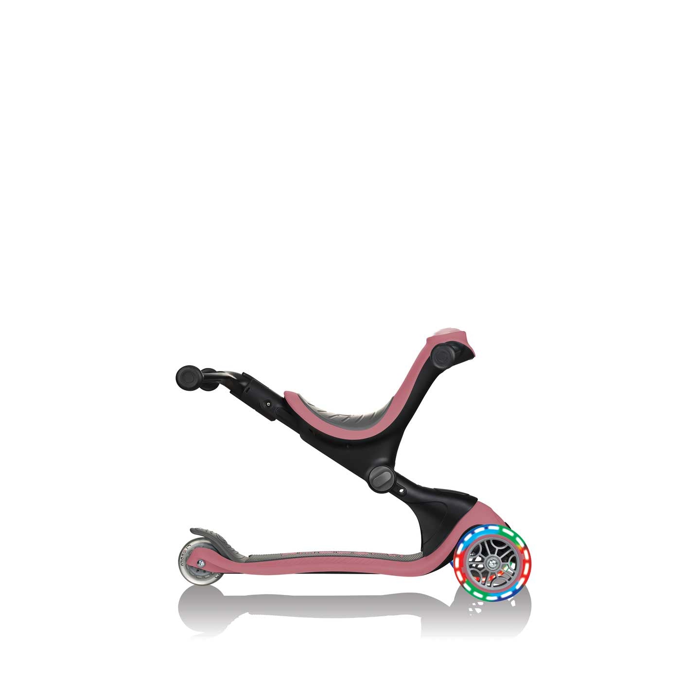 Тротинетка С Родителски Контрол 5 В 1 Go Up Deluxe Lights - Пепел От Рози --- BebeMama