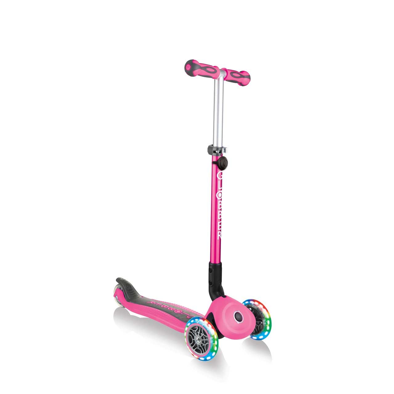 Тротинетка С Родителски Контрол 5 В 1 Go Up Deluxe Lights - Розова --- BebeMama