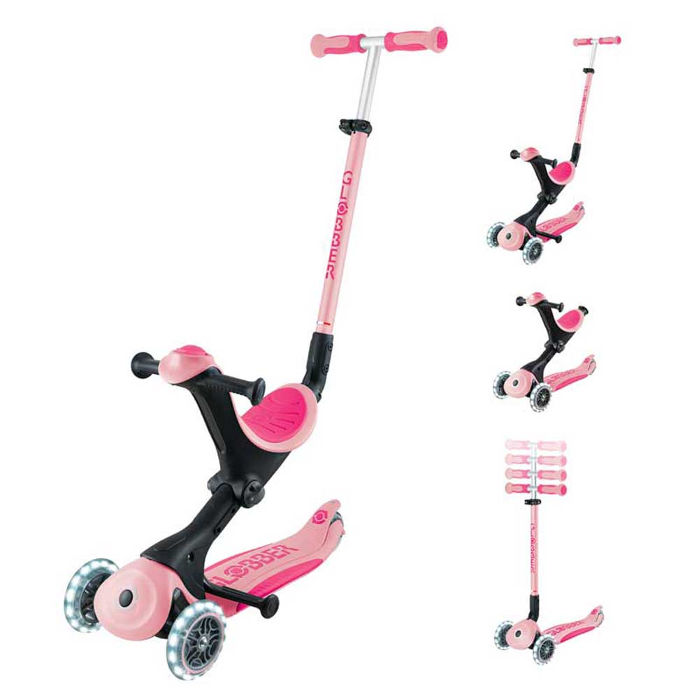 Тротинетка С Родителски Контрол Go Up Deluxe Lights, Пастелно Розова Globber