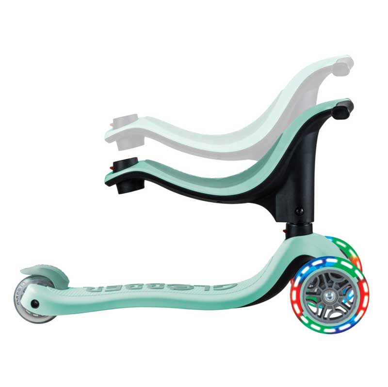 Тротинетка Със Седалка 4 В 1 Globber Go Up Sporty Light - Ментово Зелена