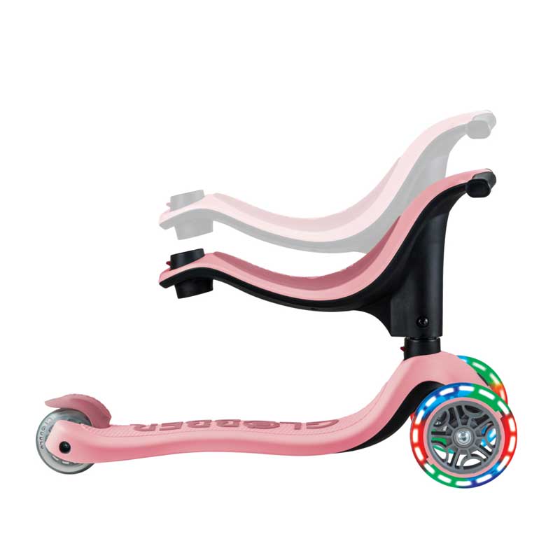 Тротинетка Със Седалка 4 В 1 Globber Go Up Sporty Light - Пастелно Розова