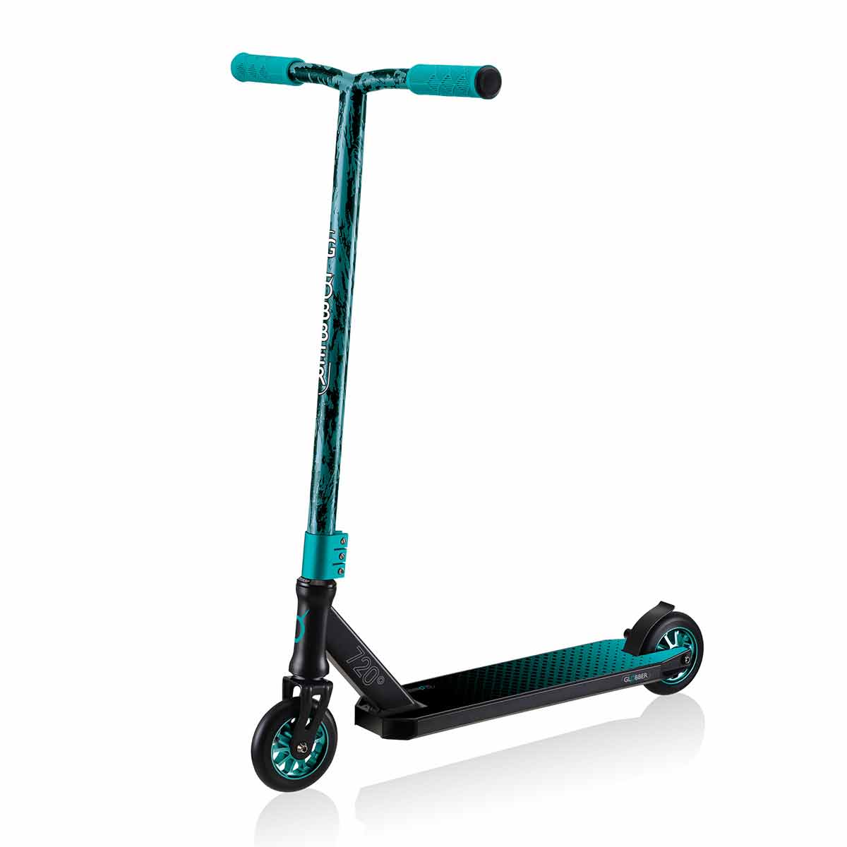 Тротинетка За Фрийстайл И Скачане Globber Gs 720 - Черна/Тюркоаз - Тротинетки - Globber - BebeMama