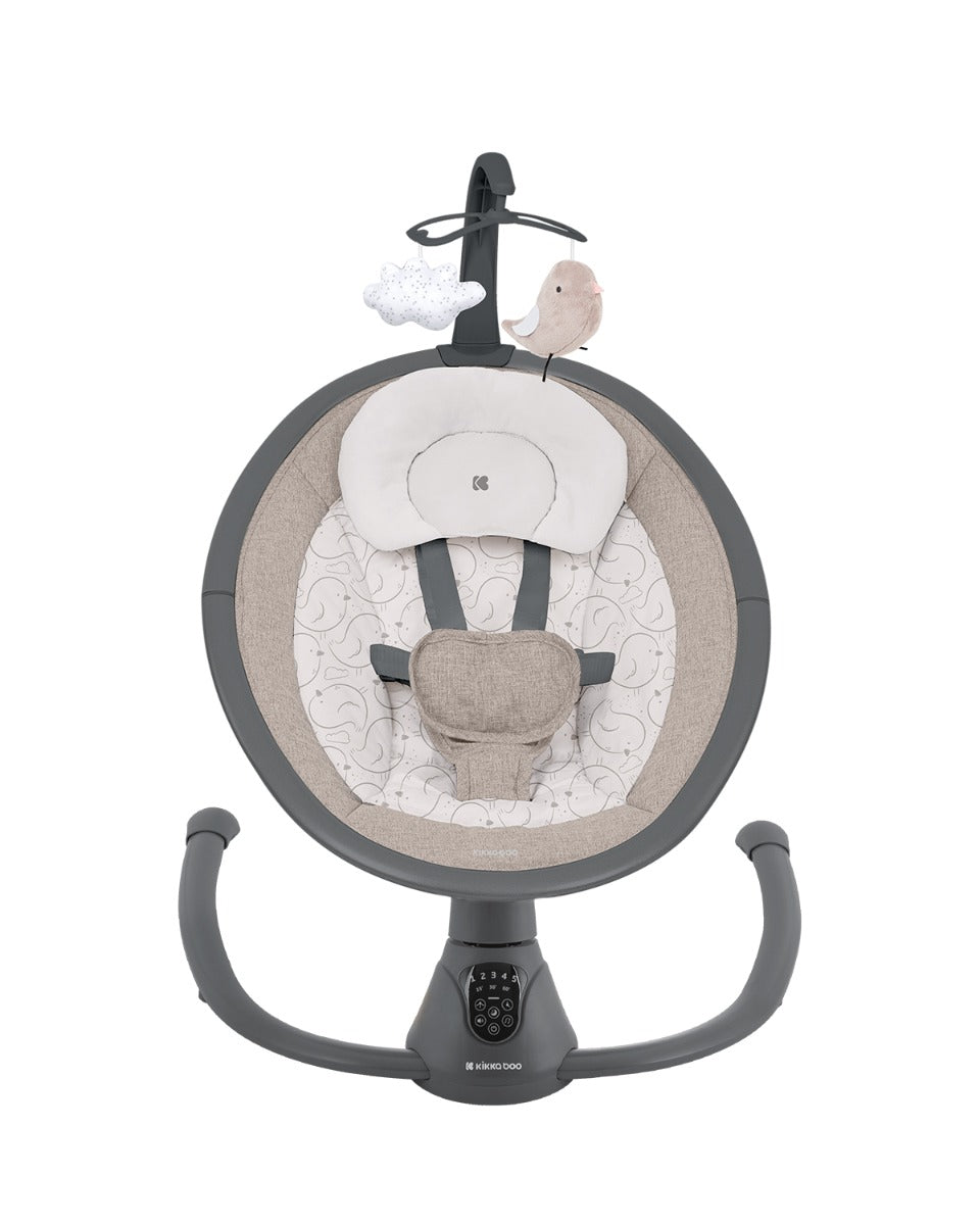 Електрическа Люлка Twiddle Beige 2024 - Комбинирани Колички - Kikkaboo - BebeMama