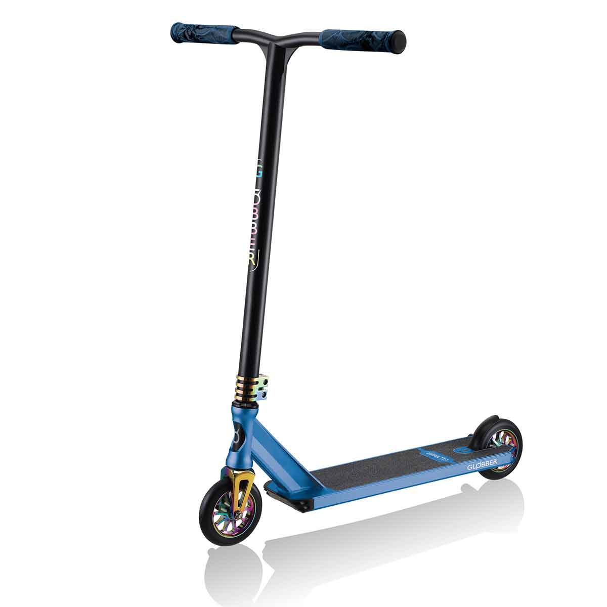 Ултраздрава Фрийстайл Тротинетка Globber Gs 900 Deluxe - Черна/Синя - Тротинетки - Globber - BebeMama