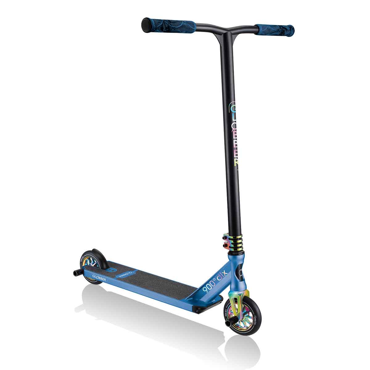 Ултраздрава Фрийстайл Тротинетка Globber Gs 900 Deluxe - Черна/Синя --- BebeMama