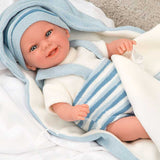 Усмихната Кукла-Бебе В Светлосиньо С Аксесоари - 35 См Реално Тегло - Кукли И Аксесоари - Arias - BebeMama