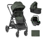 Cărucior 3 în 1 cu landou Ava, verde militar