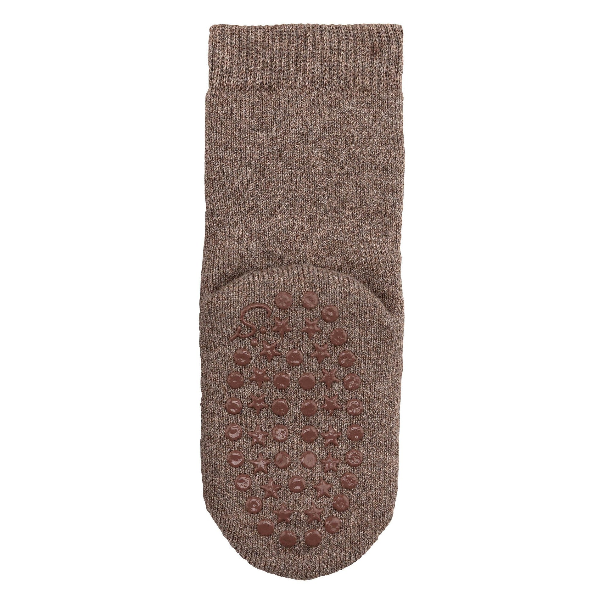 Abs Чорапи С Вълна И Релефна Анти Плъзгаща Подметка, Кафяви, 37 38 Sterntaler