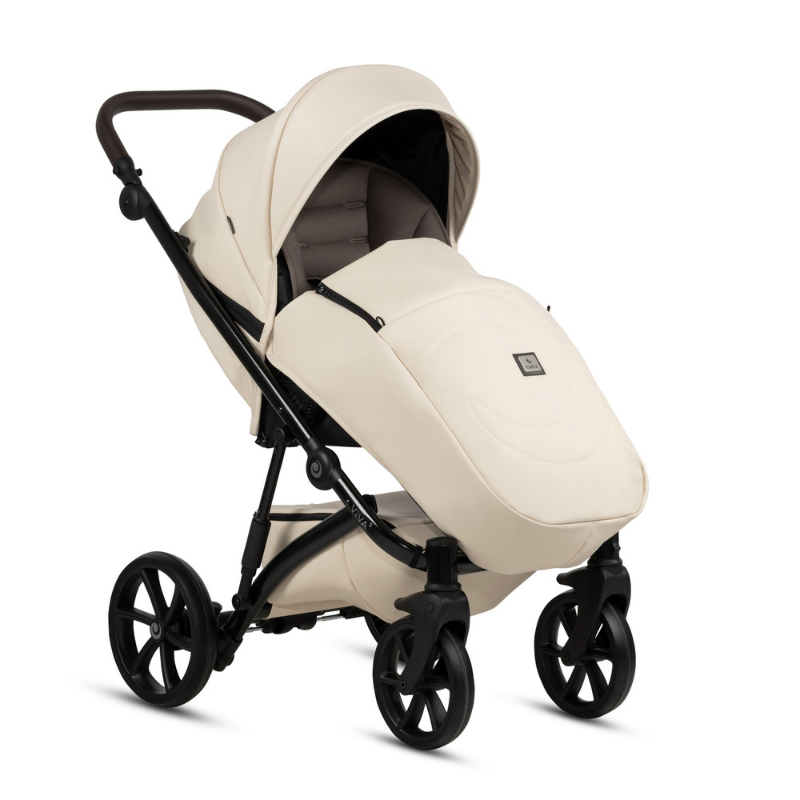 Tutis Viva 5+ Leather Бебешка Количка 2В1 086 Vanila