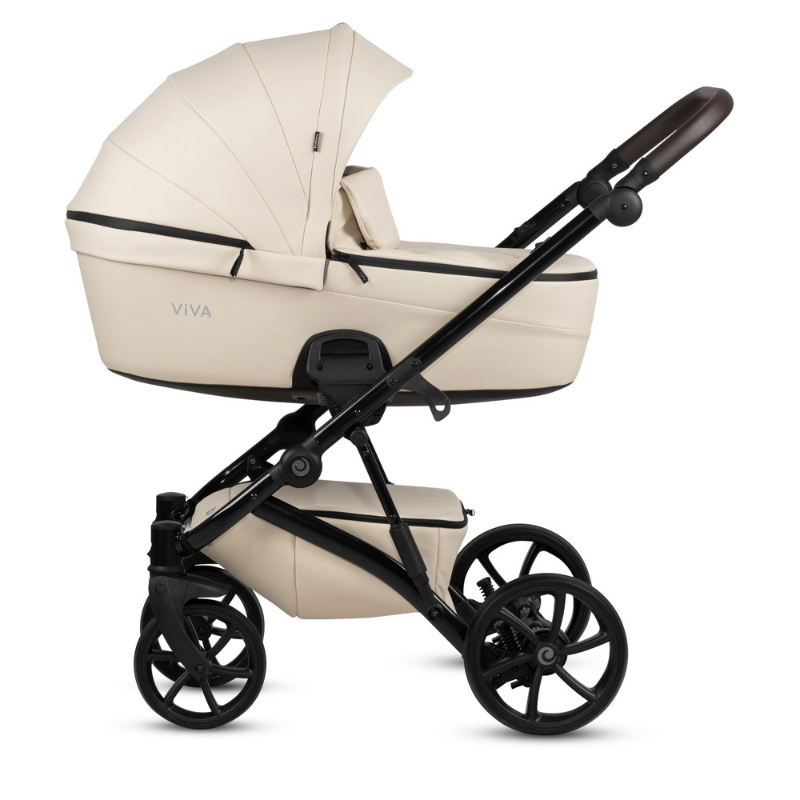 Tutis Viva 5+ Leather Бебешка Количка 2В1 086 Vanila