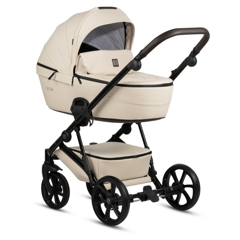 Tutis Viva 5+ Leather Бебешка Количка 2В1 086 Vanila