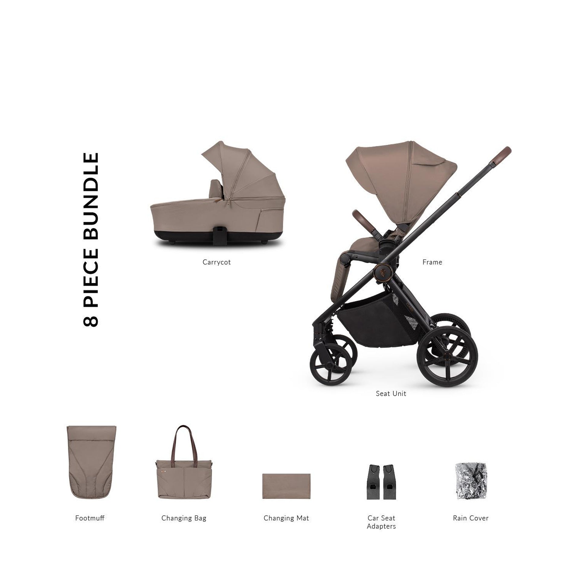 Комбинирана Количка 2 В 1 Claro Almond Venicci