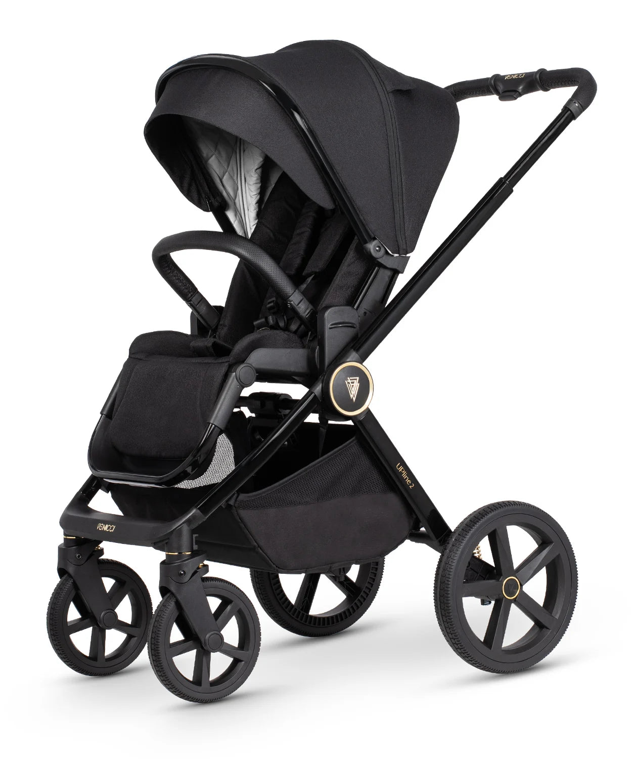 Комбинирана Количка 2 В 1 Upline 2 All Black Venicci