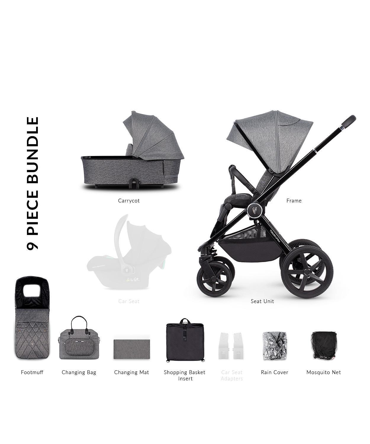 Комбинирана Количка 2 В 1 Upline Slate Grey Venicci