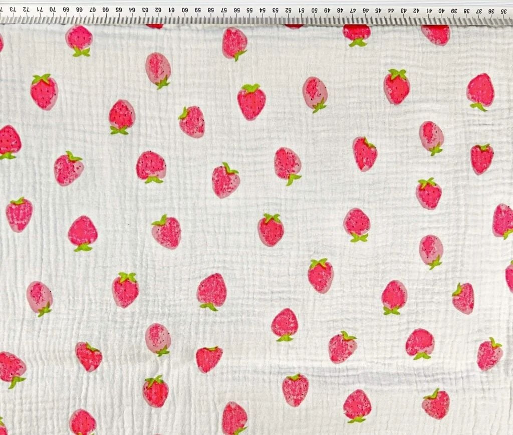 Бебешка Пелена Baby Dream 80 100см Фин Муселин Colours Strawberry Galix