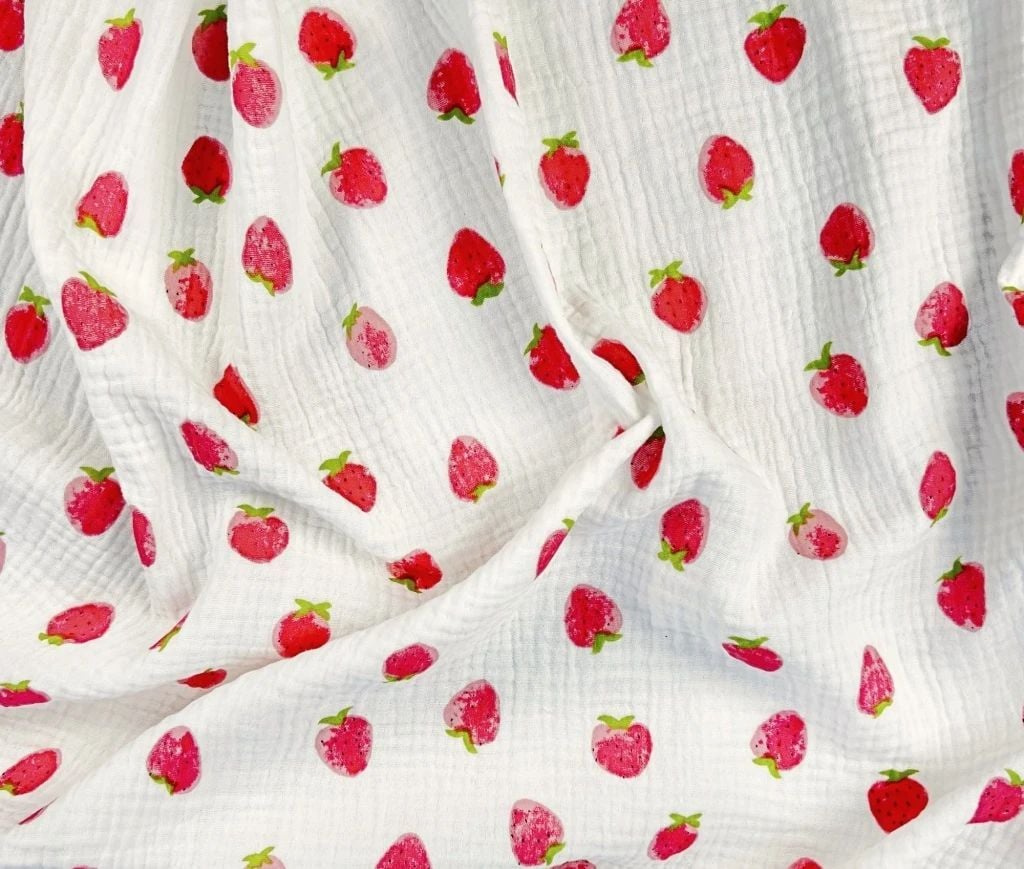 Бебешка Пелена Baby Dream 80 100см Фин Муселин Colours Strawberry Galix