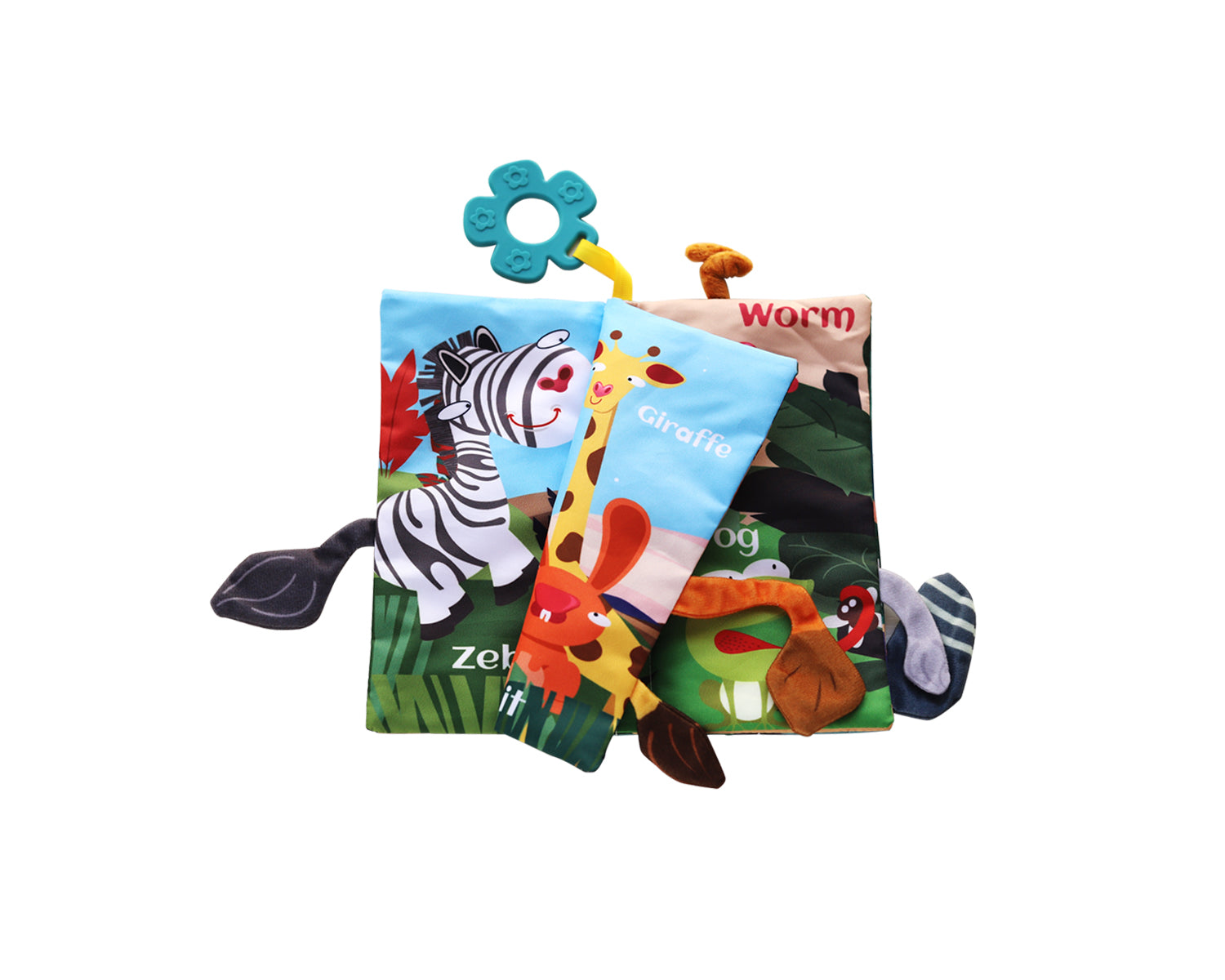 Образователна Текстилна Книжка С Чесалка Wild Animals --- BebeMama