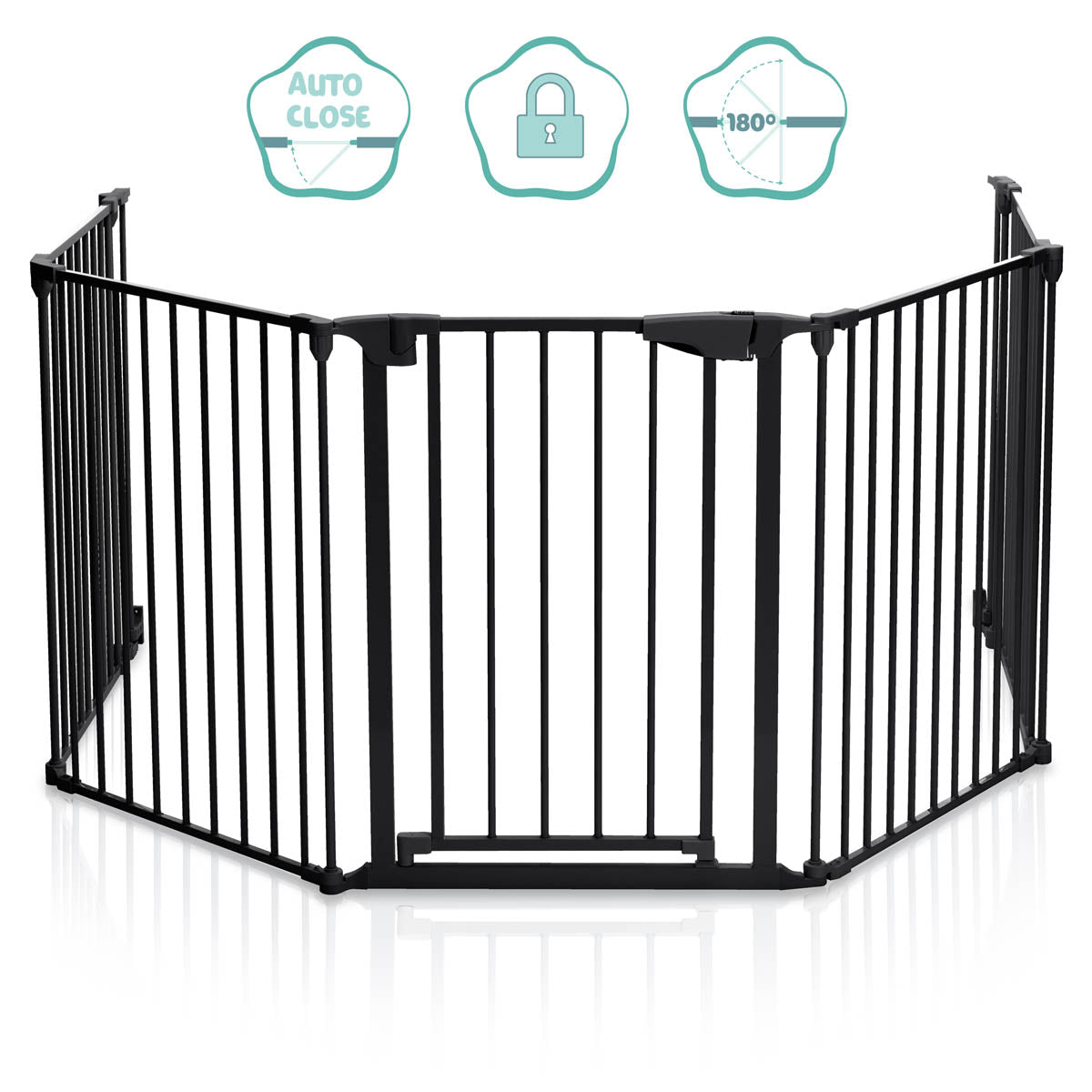 Perete despărțitor combinat Fillikid WL-05-06 – Negru