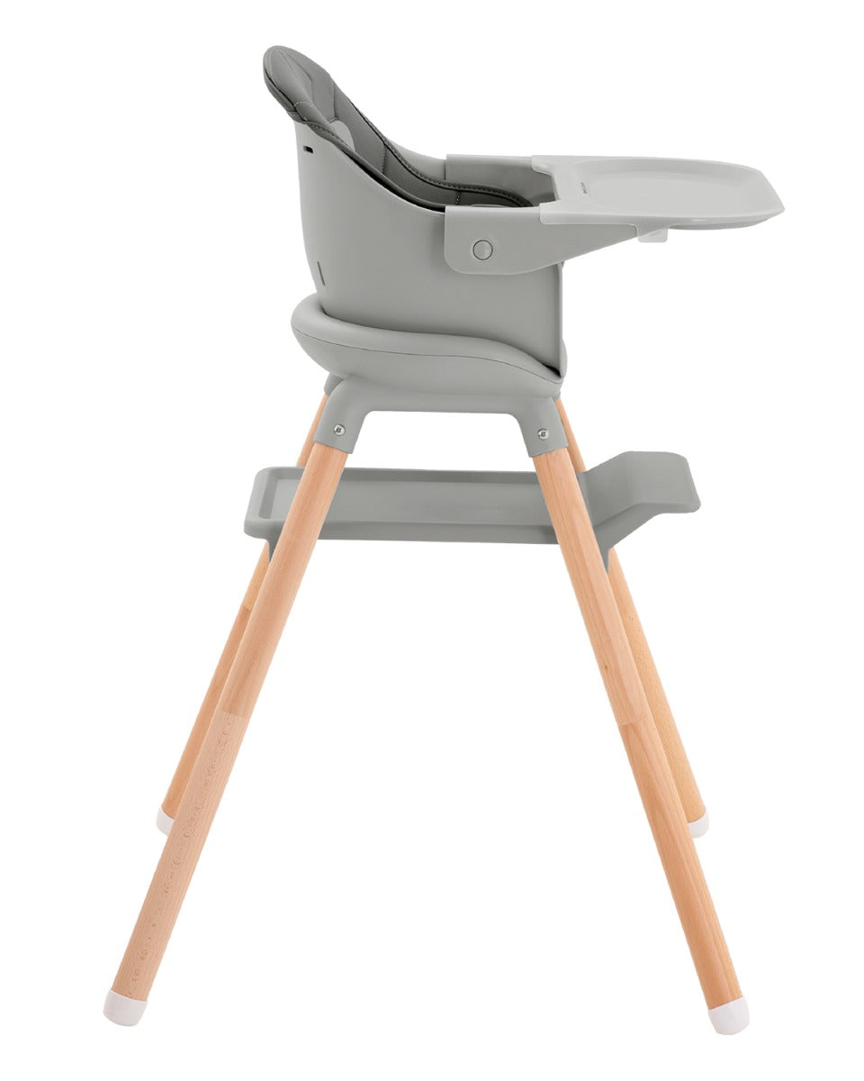 Стол За Хранене 2В1 Woody Grey 2024 --- BebeMama