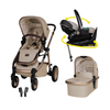 Ct5716 Wow 3 Бебешка Количка Whisper + Ct6085 Acorn Recline Столче За Кола + Ct6005 База Cosatto