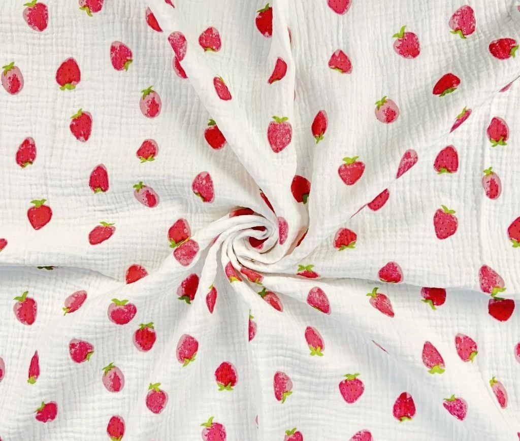 Бебешка Пелена Baby Dream 80 100см Фин Муселин Colours Strawberry Galix